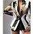 cheap Coats &amp; Jackets-Women&#039;s Suits Blazer Office Print Solid Color Regular Fit Fashion Outerwear Fall Long Sleeve Black And White S