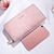 cheap Wallets-Women&#039;s Wallet Credit Card Holder Wallet PU Leather Shopping Daily Zipper Lightweight Durable Anti-Dust Solid Color Black Pink Blue