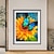 billige Dyre Tryk-vægkunst solsikke sommerfugl lærred print og plakater billeder dekorativt stof maleri til stuen billeder ingen ramme