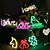 cheap Novelties-Halloween Props Decoration LED Scary Ghost Spooks Neon Signs Haunted Party Light