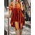 cheap Casual Dresses-Women&#039;s Shirt Dress Casual Dress Velvet Dress Ruched Button Mini Dress Fashion Streetwear Outdoor Street Daily Half Sleeve Shirt Collar Loose Fit 2023 Brown Color S M L XL XXL Size