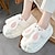 cheap Home Slippers-Cute Rabbit&#039;s Foot Feel Cotton Slippers for Women&#039;s Home Use Thick Sole Indoor Couples Cute Cotton Slippers