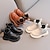זול מגפיים לילדים-בנים בנות מגפיים יומי PU ילדים קטנים (4-7) פעוטות (שנתיים עד 4) יומי שחור לבן חום קיץ אביב סתיו