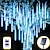 abordables Guirlandes Lumineuses LED-Lumières de Pluie Solaires de Pluie de Météores 30 cm/50 cm/80 cm 8 Tubes Tombant Goutte de Pluie Fée Guirlande Lumineuse étanche Branchez des Lumières de Glace en Plein Air pour Halloween Fête de