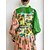 cheap Party Dresses-Women&#039;s Midi Dress Prom Dress Party Dress Sheath Dress Green Tropical Long Sleeve Fall Winter Autumn Button Fashion Shirt Collar Evening Party Vacation 2023 S M L XL XXL