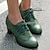 Χαμηλού Κόστους Γυναικεία Oxfords-Γυναικεία Τακούνια Γόβες Οξφόρδη Bullock Παπούτσια Μεγάλα Μεγέθη Vintage παπούτσια Πάρτι ΕΞΩΤΕΡΙΚΟΥ ΧΩΡΟΥ Καθημερινά Συνδυασμός Χρωμάτων Καλοκαίρι Κοντόχοντρο Τακούνι Στρογγυλή Μύτη