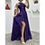 cheap Party Dresses-Women&#039;s Long Dress Maxi Dress Prom Dress Party Dress Wedding Guest Dress Blue Green Pure Color Sleeveless Spring Fall Winter Ruffle Fashion Halter Neck Winter Dress Wedding Guest Evening Party 2023 S
