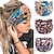 cheap Hair Styling Accessories-Women&#039;s Summer Wide Brimmed Hair Band Printing Elastic Exercise Yoga Hair Band Anti Sweat And Sweat Absorption Headband Headwear Hair Accessories