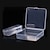 お買い得  収納＆整理-正方形のプラスチックボックス 高透明ボックス スペアパーツ 収納ハードウェアアクセサリー 漁具アクセサリー 耳栓 小箱