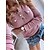 cheap Blouses &amp; Shirts-Women&#039;s Shirt Blouse Black White Pink Button Pocket Plain Casual Long Sleeve Round Neck Fashion Regular Fit Spring &amp;  Fall