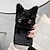 cheap iPhone Cases-Phone Case For iPhone 15 Pro Max 14 Plus 13 12 11 Pro Max Novelty Back Cover Warm Shockproof Cat Plush TPU Plush