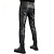 זול מכנסיים רגילים-בגדי ריקוד גברים מכנסיים מכנסי עור מלאכותי מכנסיים רגילים כיס אחיד קומפורט נושם בָּחוּץ יומי ליציאה אופנתי יום יומי שחור