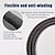 cheap Cables-USB A To TYPE-C Keyboard Cable Woven Material Handmade Coiled 5 Pin Aviator Connector Custom Make Single Sleeved PET Mechanical Keyboard Coiled 1.5 Meter Mini Micro Spiral Cable
