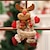 billige Julepynt-strømpestoppere til børn juletræ vedhæng stof legetøj dukke juletræ hængende ornamenter julepynt til hjemmet børn gave noel dekoration