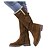 baratos Botas de neve e inverno-botas femininas de camurça até o joelho com forro de lã - botas casuais de inverno marrom para atividades ao ar livre
