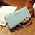 halpa Lompakot-Naisten Wallet Luottokortin haltijan lompakko PU-nahka Shoppailu Päivittäin Vetoketjuilla Kevyt Kestävä Anti-Dust Yhtenäinen väri Musta Pinkki Sininen
