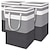 billige Lagring og oppbevaring-stor skittentøyskurv vanntett frittstående klesvask sammenleggbar høy kleskurv med utvidede håndtak for klesleker i sovesal og familie-(gradient grå 75l)