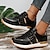 cheap Women&#039;s Sneakers-Women&#039;s Sneakers Slip-Ons Plus Size Platform Sneakers Outdoor Daily Summer Flat Heel Vintage Casual Running Tissage Volant Lace-up Black White Yellow