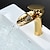 cheap Classical-Bathroom Sink Faucet - Waterfall Electroplated / Painted Finishes Centerset Single Handle One HoleBath Taps