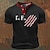 cheap Short Sleeve-Graphic Letter Scratches Fashion Retro Vintage Classic 3D Print Men&#039;s Sports Outdoor Holiday Going out T shirt Tee Henley Shirt T shirt Black White Red &amp; White Henley Short Sleeve Shirt Spring