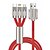 cheap Cell Phone Cables-Multi Charging Cable 120W 3.3ft USB A to Type C / Micro / IP 3.5 A Fast Charging Nylon Braided For Macbook iPad Samsung Phone Accessory