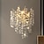 ieftine Lumini Perete de Cristal-led aplice de perete cristal reglabil 25/40cm lumina minimalistă cu montare pe perete corp de iluminat lumini de interior pentru sufragerie dormitor 110-240v