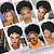 Недорогие старший парик-афро кудрявый вьющийся парик с повязкой на голову парик серые парики для женщин короткий вьющийся афро парик с прикрепленной повязкой на голову синтетический серый парик ombre женские вьющиеся