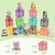 cheap Educational Toys-Montessori Teaching Aids Rainbow House Family Color Classification Counting Early Childhood Education Baby Toys