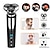 cheap Shaving &amp; Hair Removal-LCD Display Electric Shaver Dry/Wet Cordless Razor Type-C Quick Charging Rotary Floating Beard Trimmer