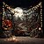 voordelige halloween wandtapijten-halloween decoraties tapestry jack o lantaarn pompoen decor kunst aan de muur groot hangend tapijt muurschildering decor foto achtergrond deken gordijn thuis slaapkamer woonkamer skelet dood