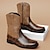 levne Cowboy &amp; Western Boots-Pánské Boty Kovbojské boty Chůze Na běžné nošení Denní PU Pohodlné Kotníčkové Povaleč Tmavě červená Černá Jaro Podzim