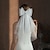 Недорогие Свадебные вуали-Два слоя Симпатичные Стиль Свадебные вуали Фата до локтя с Чистый цвет Тюль