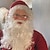 abordables Regalos-Máscara de Santa Barba Blanca Rizada Prop de Máscara de Látex de Abuelo Santa Regalo de Navidad