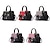 cheap Handbag &amp; Totes-Women&#039;s Handbag Crossbody Bag Shoulder Bag Boston Bag PU Leather Outdoor Daily Holiday Pendant Beading Zipper Large Capacity Waterproof Lightweight Solid Color Color Block Gray style two Purple style