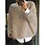 cheap Sweaters &amp; Cardigans-Women&#039;s Pullover Sweater Jumper Jumper Ribbed Knit Oversized Crew Neck Pure Color Outdoor Going out Stylish Casual Fall Winter Pink Khaki S M L