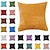 abordables Coussins tendances-oreillers décoratifs oreillers les plus cool velours côtelé couleur unie simple sans bandes de maïs de base taie d&#039;oreiller housse de coussin multicolore