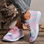 Χαμηλού Κόστους Γυναικεία Sneakers-Γυναικεία Αθλητικά Παπούτσια Εκτύπωση παπούτσια Μεγάλα Μεγέθη Παπούτσια Flyknit ΕΞΩΤΕΡΙΚΟΥ ΧΩΡΟΥ Συνδυασμός Χρωμάτων 3D Καλοκαίρι Χειμώνας Επίπεδο Τακούνι Στρογγυλή Μύτη Κλειστά Δάχτυλα