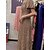cheap Party Dresses-Women&#039;s Long Dress Maxi Dress Prom Dress Party Dress Sequin Dress Pink Brown Pure Color Short Sleeve Spring Fall Winter Sequins Fashion Square Neck Birthday Evening Party Wedding Guest 2023 S M L XL