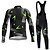 cheap Men&#039;s Clothing Sets-21Grams Men&#039;s Cycling Jersey with Bib Tights Long Sleeve Mountain Bike MTB Road Bike Cycling Winter Light Yellow Black Yellow Graphic Bike Quick Dry Moisture Wicking Spandex Sports Graphic Clothing