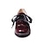 رخيصةأون أحذية أوكسفورد نسائي-نسائي أوكسفورد أحذية بولوك قياس كبير مناسب للحفلات الأماكن المفتوحة مناسب للبس اليومي لون الصلبة الصيف كتلة كعب كعب مسطخ أمام الحذاء على شكل دائري أنيق العطلة عتيق PU دانتيل أسود زهري أحمر