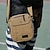 levne Pánské tašky-Pánské Crossbody kabelka Plátno Venkovní Nastavitelná Pevná barva Černá Trávová zelená Khaki