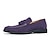 cheap Men&#039;s Slip-ons &amp; Loafers-Men&#039;s Loafers &amp; Slip-Ons Dress Shoes Tassel Loafers Business British Daily Suede Comfortable Slip Resistant Lace-up Blue Purple Spring Fall