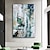 billiga Abstrakta målningar-handgjord handmålad oljemålning storm väggkonst mörkgrön guldfolie modern minimalistisk heminredning dekor rullad duk utan ram osträckt