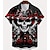 cheap Anime Blouse &amp; Shirt-Halloween Skeleton Skull Pumpkin Hawaiian Shirts Aloha Shirt Print Shirt For Men&#039;s Adults&#039; 3D Print Vacation Party Halloween