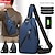 cheap Laptop Bags,Cases &amp; Sleeves-Chest Bag Anti-Theft Crossbody Sling Bag With USB Charging Port Waterproof Scratchproof Shoulder Backpack Lightweight Chest Bag Give Gifts To Men Fashion Simple Business Shoulder Bag Travel Durable