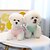 baratos Vestidos-Cachorros Gatos Vestidos Estilo bonito Casual Prova-de-Água Respirável Macio Lavável Confortável Casual / Diário Roupas para cães for Bichon Frise Pomerânia Animais de Pequeno Porte Borboleta Small