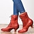 Χαμηλού Κόστους Μπότες αστραγάλου-Γυναικεία Μπότες Bullock Παπούτσια Μεγάλα Μεγέθη Μπότες με τακούνι ΕΞΩΤΕΡΙΚΟΥ ΧΩΡΟΥ Καθημερινά Συμπαγές Χρώμα Μποτάκια μποτάκια Χειμώνας Γατίσιο Τακούνι Στρογγυλή Μύτη Κομψό Βίντατζ Καθημερινό