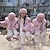 Недорогие Верхняя одежда-Дети Девочки Шуба из искусственного меха Сплошной цвет Мода Официальные Пальто Верхняя одежда 2-12 лет Весна Черный Белый Розовый
