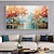 cheap Landscape Paintings-Handmade Oil Painting Canvas Wall Art Decor Original Autumn forest in full for Home Decor With Stretched FrameWithout Inner Frame Painting