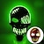 billiga Dekorativa ljus-halloween glödande mask led light up skelett piratmask halloween mask för festival cosplay halloween rekvisita karneval presenter